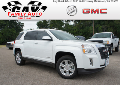 gmc terrain 2013 white suv sle 1 gasoline 4 cylinders front wheel drive automatic 77539