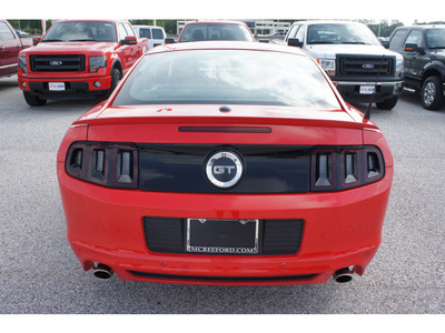 ford mustang 2014 red coupe gt gasoline 8 cylinders rear wheel drive automatic 77539