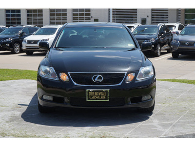 lexus gs 350 2007 black sedan gasoline 6 cylinders rear wheel drive shiftable automatic 77074