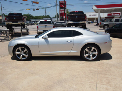 chevrolet camaro 2010 silver coupe lt gasoline 6 cylinders rear wheel drive automatic with overdrive 77864