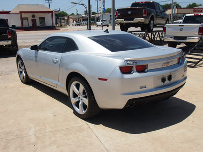 chevrolet camaro 2010 silver coupe lt gasoline 6 cylinders rear wheel drive automatic with overdrive 77864