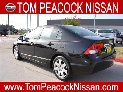 honda civic 2010 black sedan lx gasoline 4 cylinders front wheel drive automatic 77090