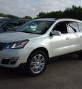 chevrolet traverse 2014 white lt gasoline 6 cylinders front wheel drive automatic 78114