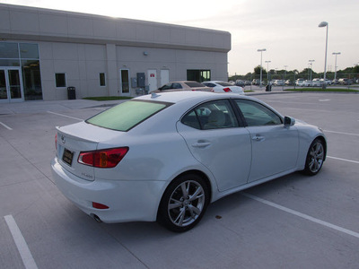 lexus is 250 2010 white sedan gasoline 6 cylinders rear wheel drive automatic 77074