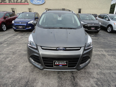 ford escape 2014 gray suv titanium 4x4 gasoline 4 cylinders 4 wheel drive automatic with overdrive 60546