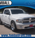 dodge ram 1500 2010 white pickup truck slt gasoline 8 cylinders 2 wheel drive automatic 77375