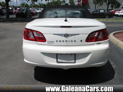 chrysler sebring 2008 white touring flex fuel 6 cylinders front wheel drive automatic 33912
