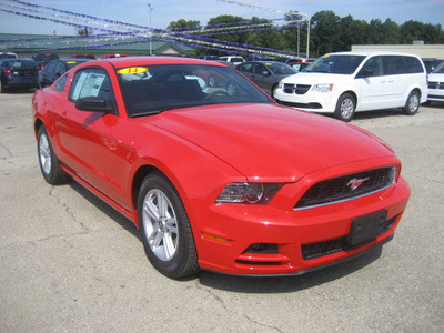 ford mustang 2014 red coupe v6 gasoline 6 cylinders rear wheel drive 6 speed automatic 62863
