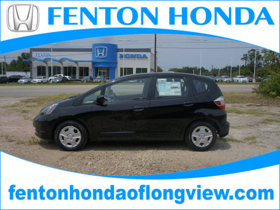 honda fit 2013 black hatchback 4 cylinders automatic 75606