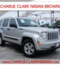 jeep liberty 2011 silver suv sport gasoline 6 cylinders 2 wheel drive automatic 78520