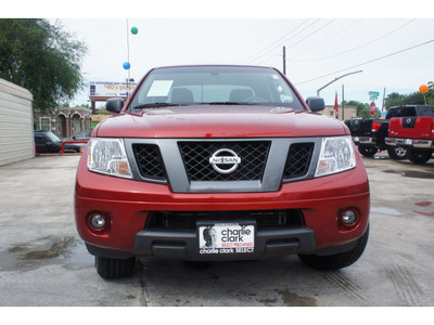 nissan frontier 2012 dk  red s gasoline 6 cylinders 2 wheel drive automatic 78520