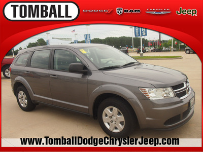 dodge journey 2012 gray american value package gasoline 4 cylinders front wheel drive automatic 77375