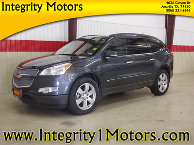 chevrolet traverse 2010 gray suv ltz gasoline 6 cylinders front wheel drive automatic 79110