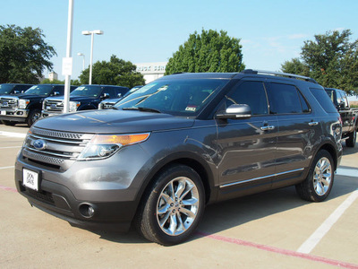 ford explorer 2014 gray suv limited flex fuel 6 cylinders 2 wheel drive automatic 76011