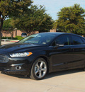 ford fusion 2014 black sedan se gasoline 4 cylinders front wheel drive automatic 76011