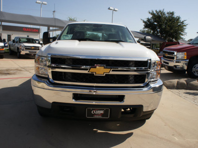 chevrolet silverado 2500hd 2014 white work truck 8 cylinders automatic 76051