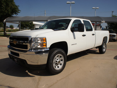 chevrolet silverado 2500hd 2014 white work truck 8 cylinders automatic 76051