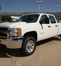 chevrolet silverado 2500hd 2014 white work truck 8 cylinders automatic 76051