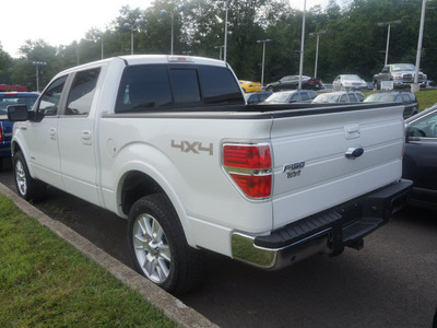 ford f 150 2011 white lariat gasoline 6 cylinders 4 wheel drive automatic 08812