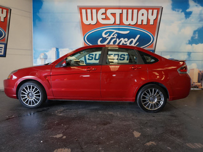 ford focus 2011 dk  red sedan sport ses gasoline 4 cylinders front wheel drive automatic 75062