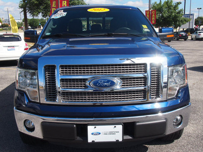 ford f 150 2012 dk  blue flex fuel 8 cylinders 2 wheel drive automatic 78216