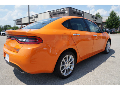 dodge dart 2013 orange sedan limited gasoline 4 cylinders front wheel drive automatic 76543