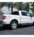 ford f 150 2013 white lariat gasoline 6 cylinders 4 wheel drive automatic 78550