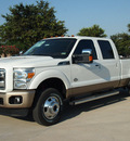 ford f 350 super duty 2014 white king ranch biodiesel 8 cylinders 4 wheel drive automatic 76011