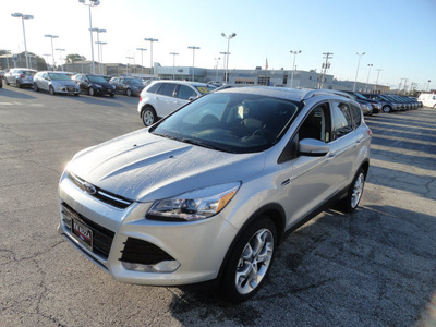 ford escape 2014 silver suv titanium 4x4 gasoline 4 cylinders 4 wheel drive automatic with overdrive 60546