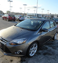 ford focus 2014 gray hatchback titanium flex fuel 4 cylinders front wheel drive automatic with overdrive 60546