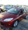 ford focus 2014 red sedan se flex fuel 4 cylinders front wheel drive automatic with overdrive 60546