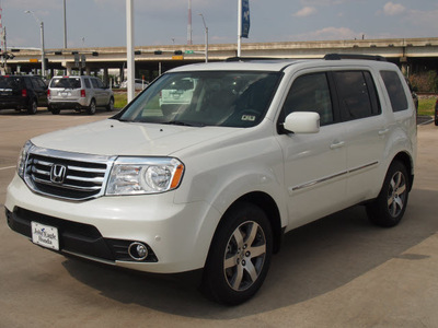 honda pilot 2013 white suv touring gasoline 6 cylinders front wheel drive automatic 77065