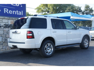 ford explorer 2010 white suv limited gasoline 6 cylinders 2 wheel drive automatic 78028
