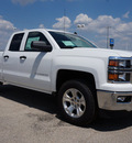 chevrolet silverado 1500 2014 white ls flex fuel 8 cylinders 4 wheel drive automatic 76266