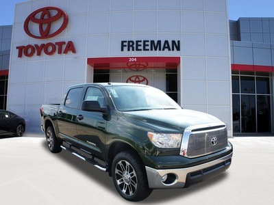 toyota tundra 2013 green grade gasoline 8 cylinders 4 wheel drive 6 speed automatic 76053