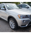 bmw x3 2014 silver xdrive28i gasoline 4 cylinders all whee drive automatic 78729