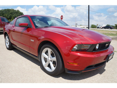 ford mustang 2012 red coupe gt premium gasoline 8 cylinders rear wheel drive automatic 76502