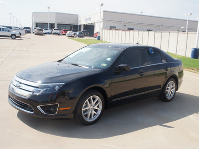 ford fusion 2012 black sedan sel gasoline 4 cylinders front wheel drive automatic 76108