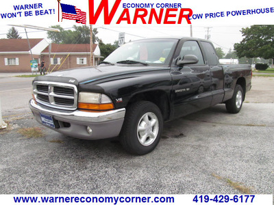 dodge dakota 1998 black pickup truck slt gasoline v6 rear wheel drive automatic with overdrive 45840