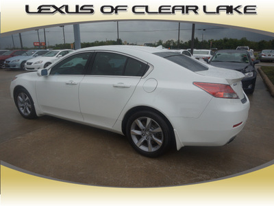 acura tl 2012 white sedan w tech gasoline 6 cylinders front wheel drive shiftable automatic 77546