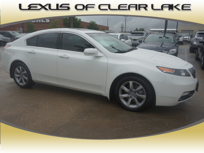 acura tl 2012 white sedan w tech gasoline 6 cylinders front wheel drive shiftable automatic 77546