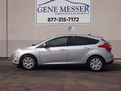 ford focus 2012 silver hatchback se flex fuel 4 cylinders front wheel drive automatic 79407