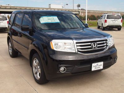 honda pilot 2013 black suv ex l gasoline 6 cylinders front wheel drive automatic 77065