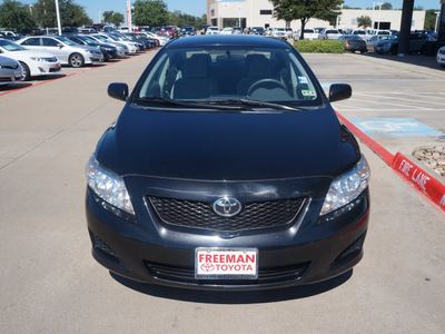 toyota corolla 2010 black sedan le gasoline 4 cylinders front wheel drive automatic 76053