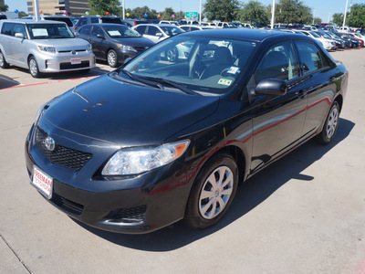 toyota corolla 2010 black sedan le gasoline 4 cylinders front wheel drive automatic 76053