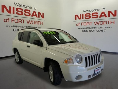 jeep compass 2007 white suv high gasoline 4 cylinders front wheel drive automatic 76116