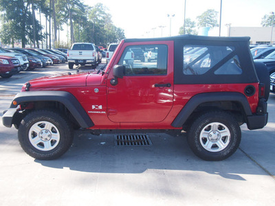 jeep wrangler 2007 red suv x 6 cylinders standard 77339