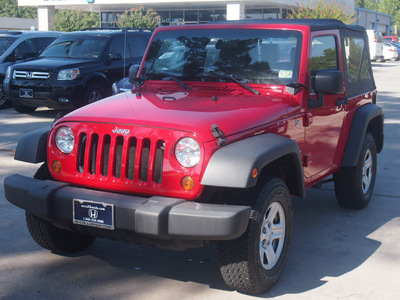 jeep wrangler 2007 red suv x 6 cylinders standard 77339