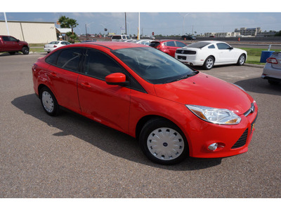 ford focus 2012 red sedan se flex fuel 4 cylinders front wheel drive automatic 78572