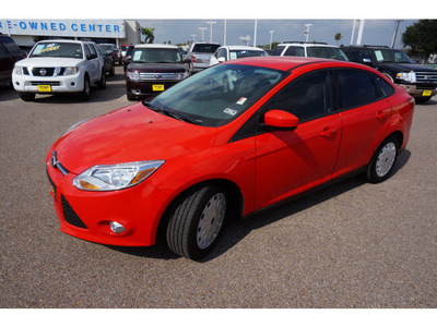 ford focus 2012 red sedan se flex fuel 4 cylinders front wheel drive automatic 78572